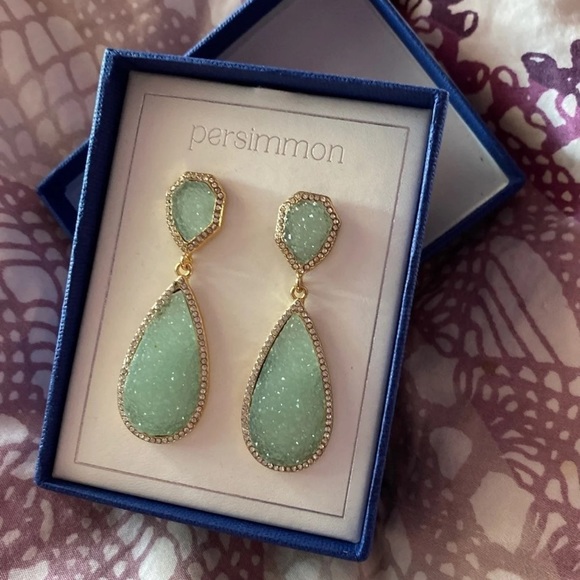 Persimmons turquoise drop earrings (need to go ASAP please) - Picture 2 of 3